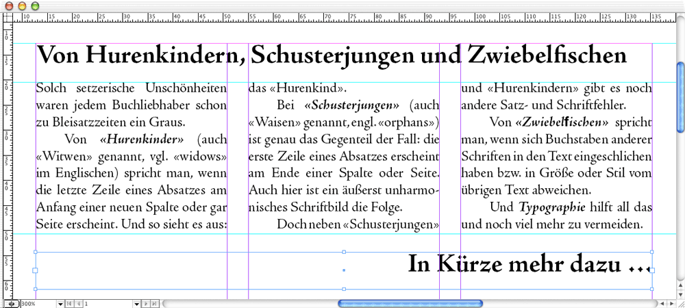 Von Hurenkindern, Schusterjungen und Zwiebelfischen